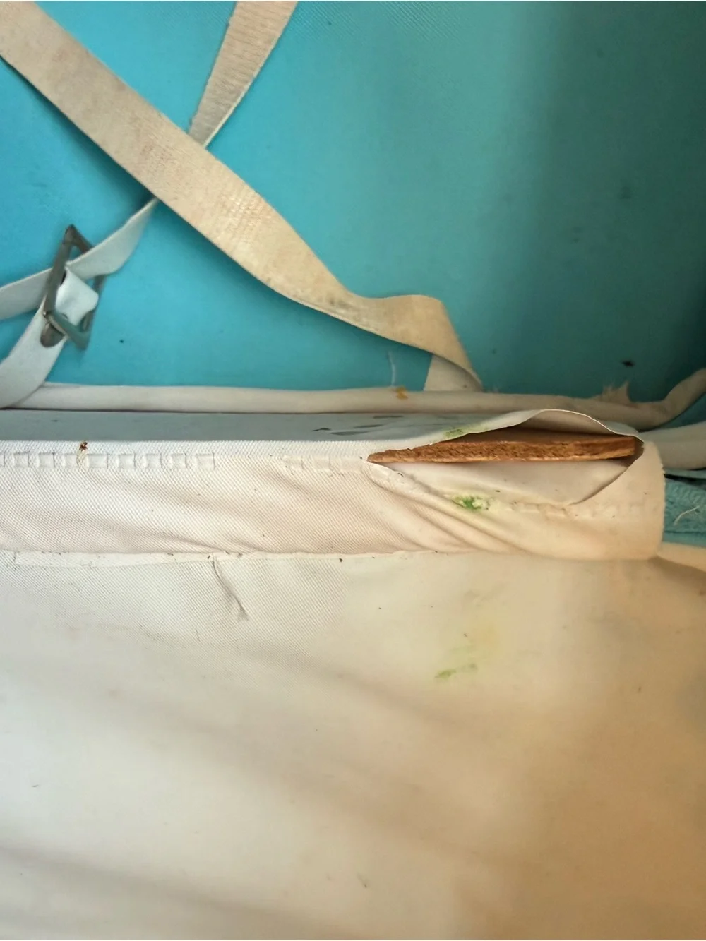 Vintage Teal Balloon Suitcase